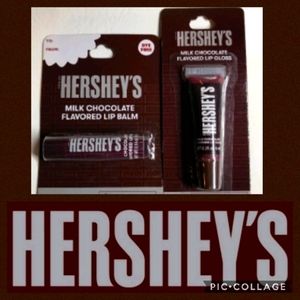 Hershey's Flavored Lip Balm and Lip Gloss 2 pcs NWT